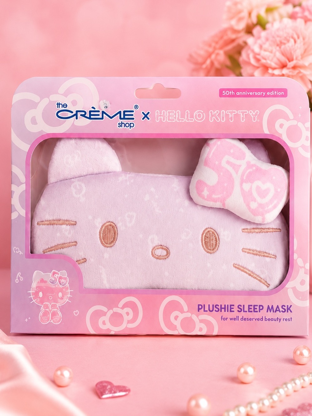 The Crème Shop x Hello Kitty Plushie Sleep Eye Mask 50th Year Anniversary NEW